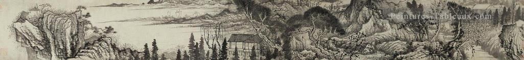 Shitao encre paysages traditionnelle traditionnelle Peintures à l'huile